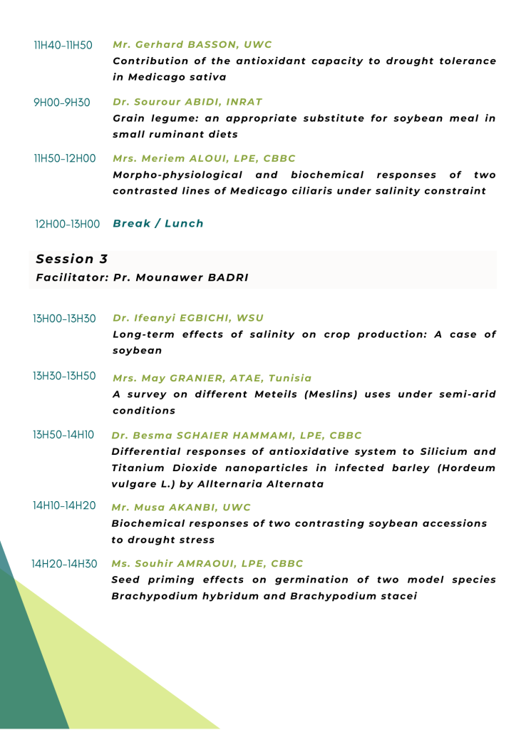 The 4th Tunisian-South African Mini-symposium