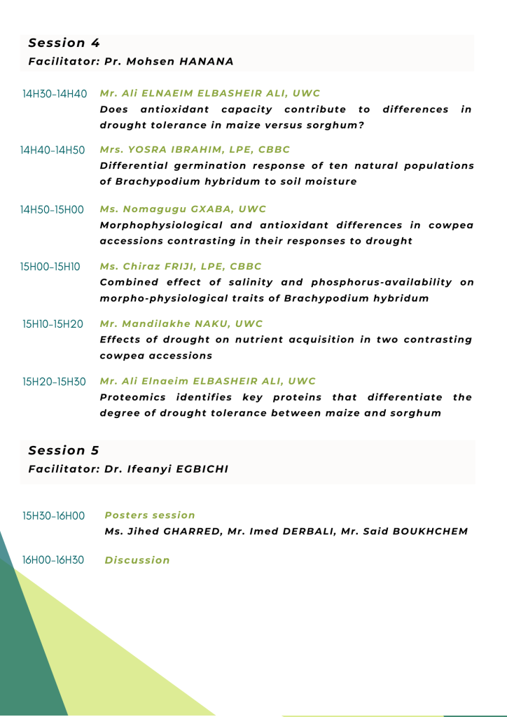 The 4th Tunisian-South African Mini-symposium