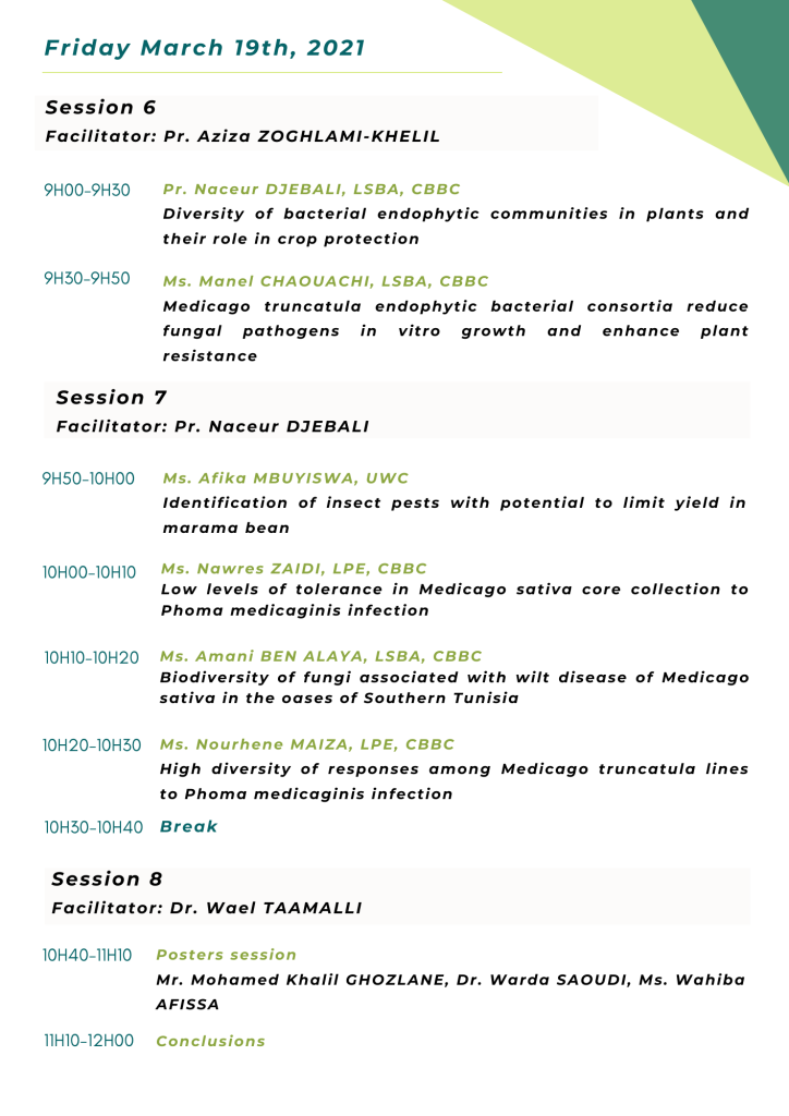 The 4th Tunisian-South African Mini-symposium