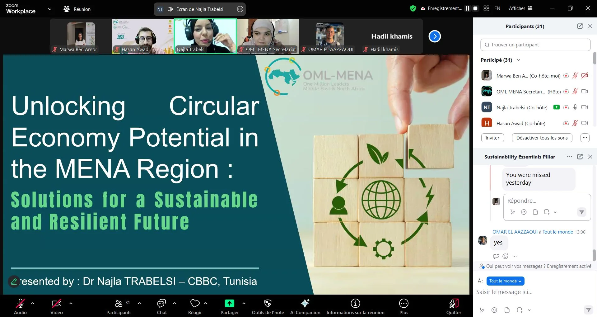 FoWRSaP et OML MENA : Autonomiser la jeunesse grâce à des solutions d’économie circulaire pour une région MENA résiliente et durable FoWRSaP and OML MENA: Empowering Youth Through Circular Economy Solutions for a Resilient and Sustainable MENA Region