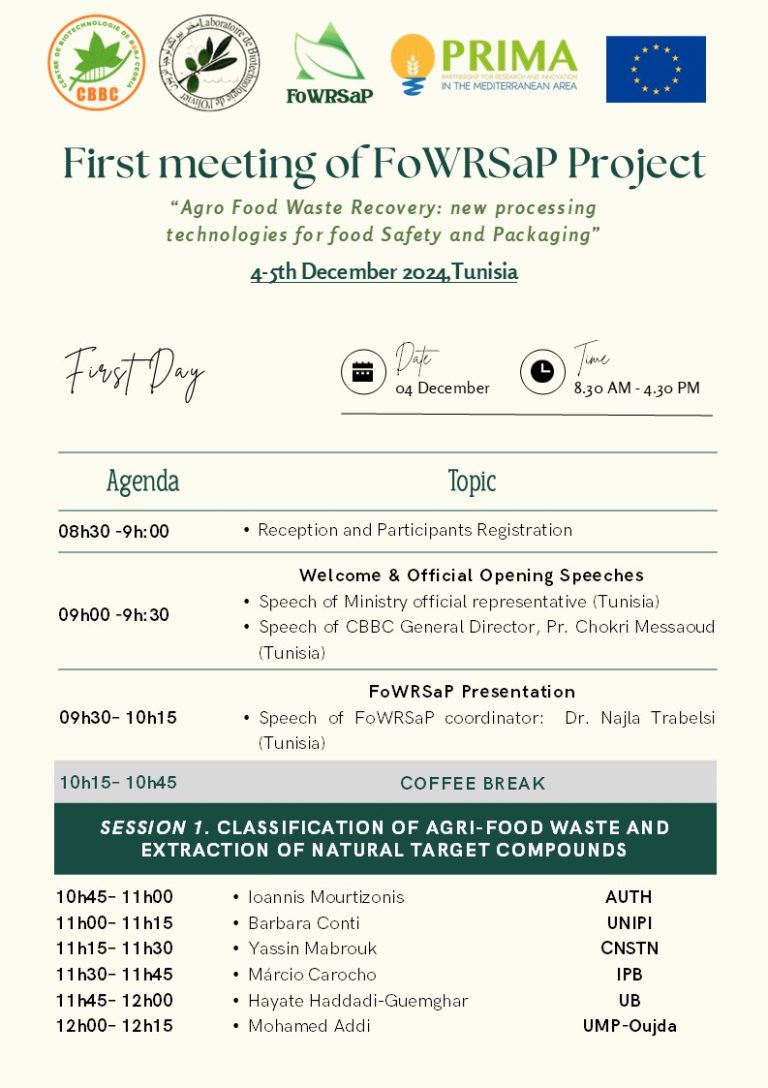 Program FoWRSaP First In-Person Meeting